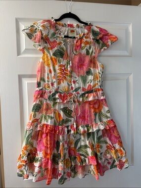 FARM Rio | Dresses | Farm Rio Blue Sunset Tapestry Sleeveless Midi Dress |  Poshmark
